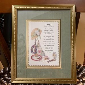 Mothers Hopes and Dreams picture frame by heartfelt Collection 1997